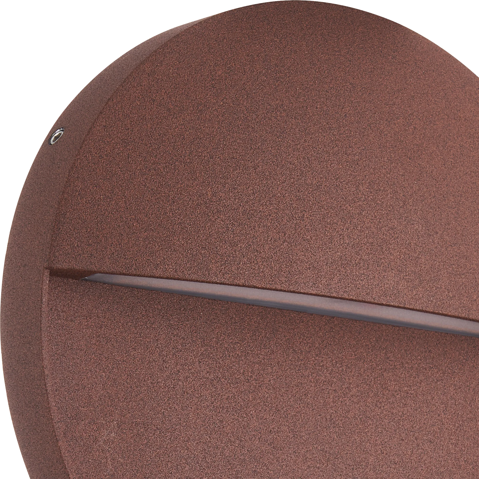 Baker Large Round Wall Lamp 6W LED IP54 Rust Brown M7643  Mantra Fusion Baker